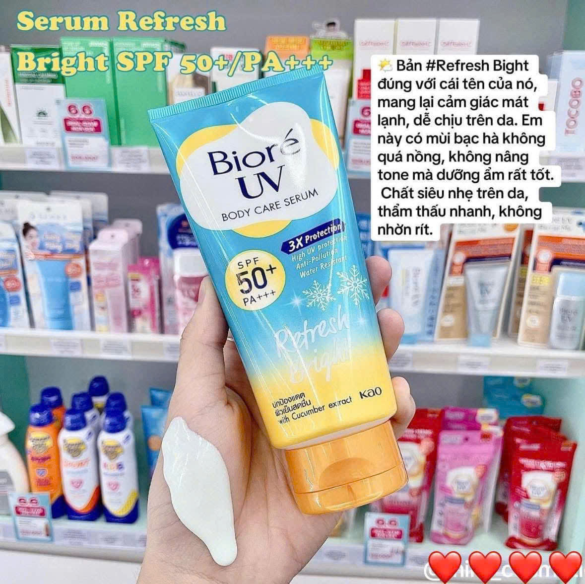 e322 - Bioré - Serum Chống Nắng Dưỡng Thể body 3X Protection SPF50+ PA+++ 150ml