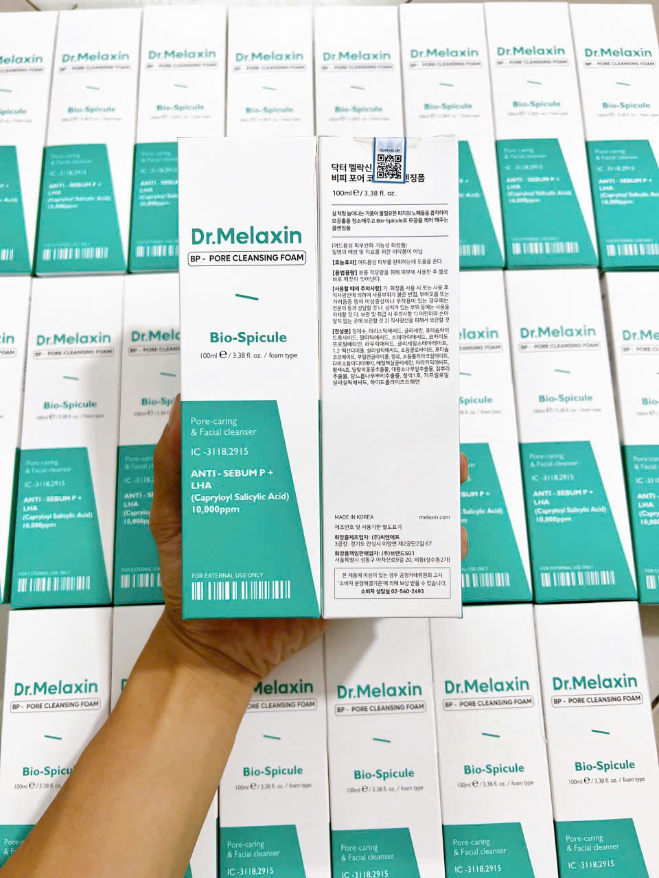 e446 - Dr.Melaxin - Sữa Rửa Mặt Cải Thiện Và Chăm Sóc Lỗ Chân Lông, BP Pore Cleansing Foam Bio-Spicule 100ml