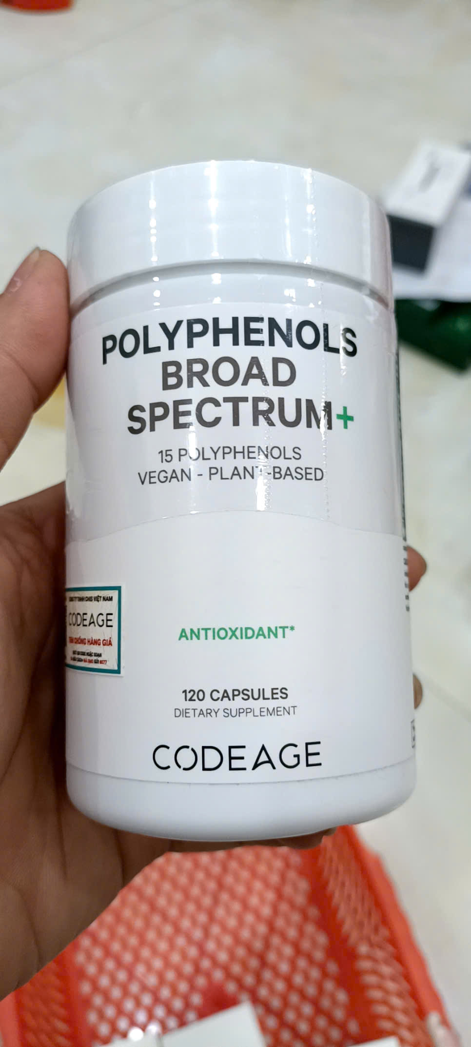 e643 - Codeage - Viên uống chống nắng Polyphenols Broad Spectrum 120 viên
