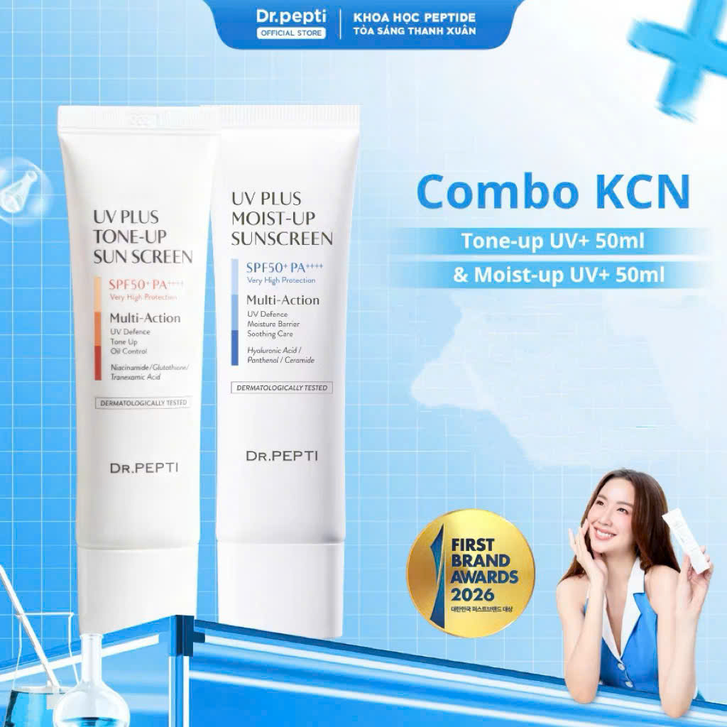 f164 - Dr.Pepti - Kem chống nắng UV Plus Sunscreen SPF 50+ 50ml