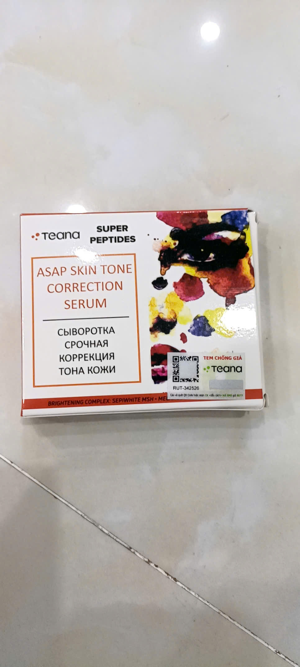 f276 - Teana - Serum Teana Super Peptides ASAP Skin Tone Correction dưỡng trắng da, mờ thâm nám