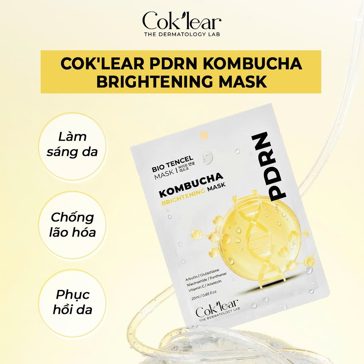 f242 - CoK'lear - Mặt nạ Kombucha Bio Tencel Mask
