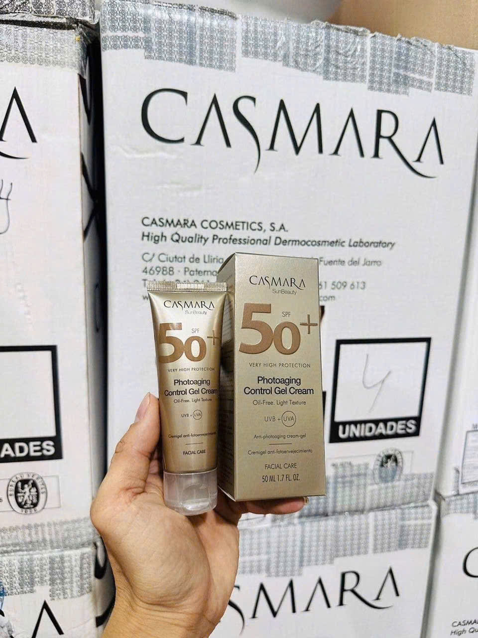 f379 - Casmara - Kem chống nắng phổ rộng Casmara Photo-Aging Control Gel Cream SPF 50+ 50ml