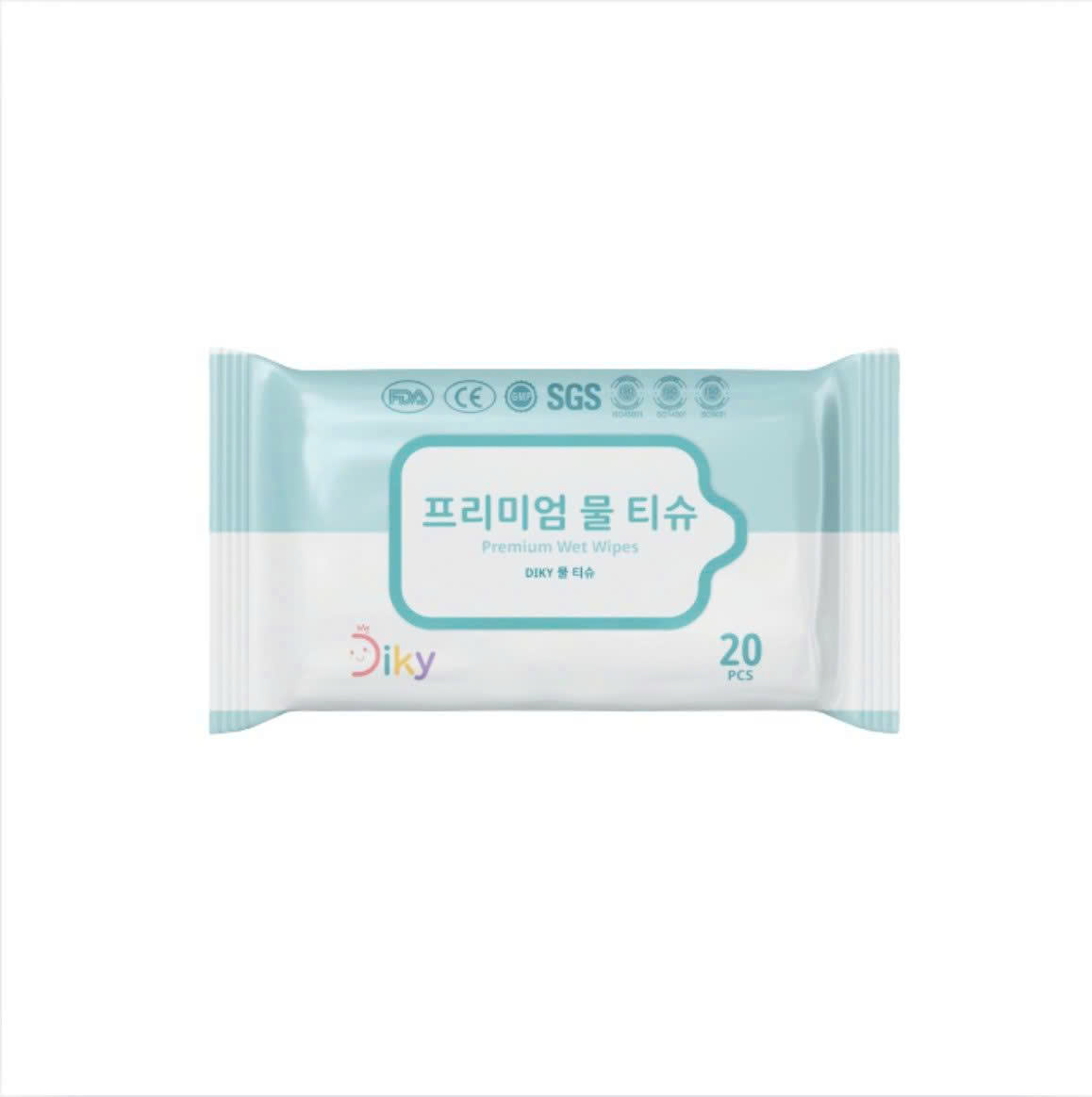 f401 - Diky - Khăn ướt Premium Wet Wipes (20 tờ)