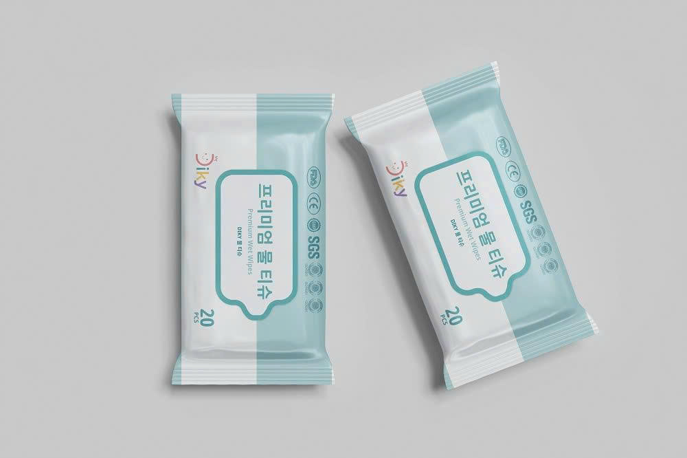 f401 - Diky - Khăn ướt Premium Wet Wipes (20 tờ)