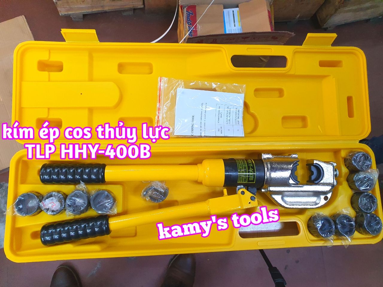 Gửi hàng kìm ép cos thủy lực TLP HHY-400B 16-400mm2 cho khách hàng