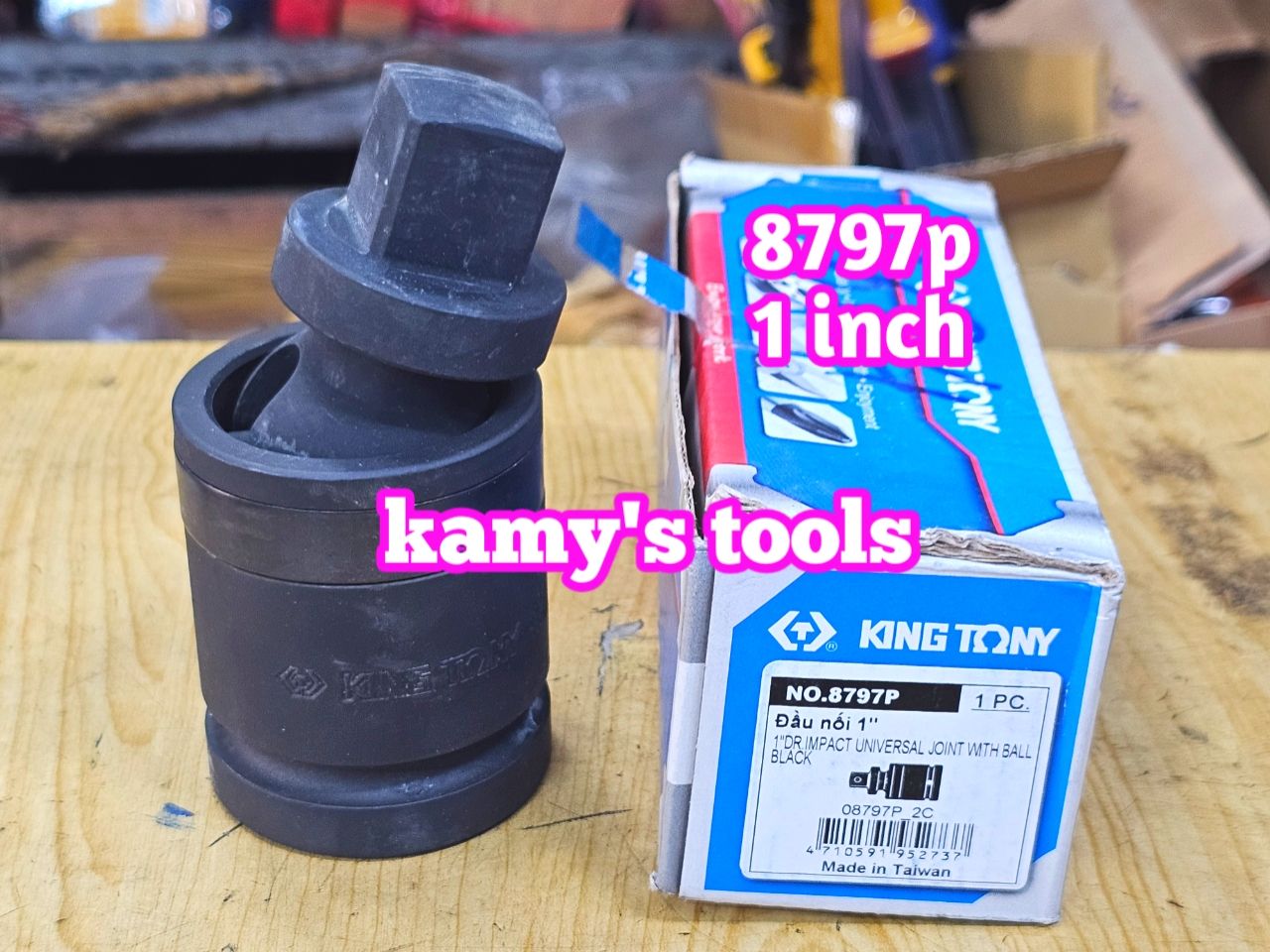 8797P Đầu nối lắc léo có bi 1 inch Kingtony dài 5 inch 125mm