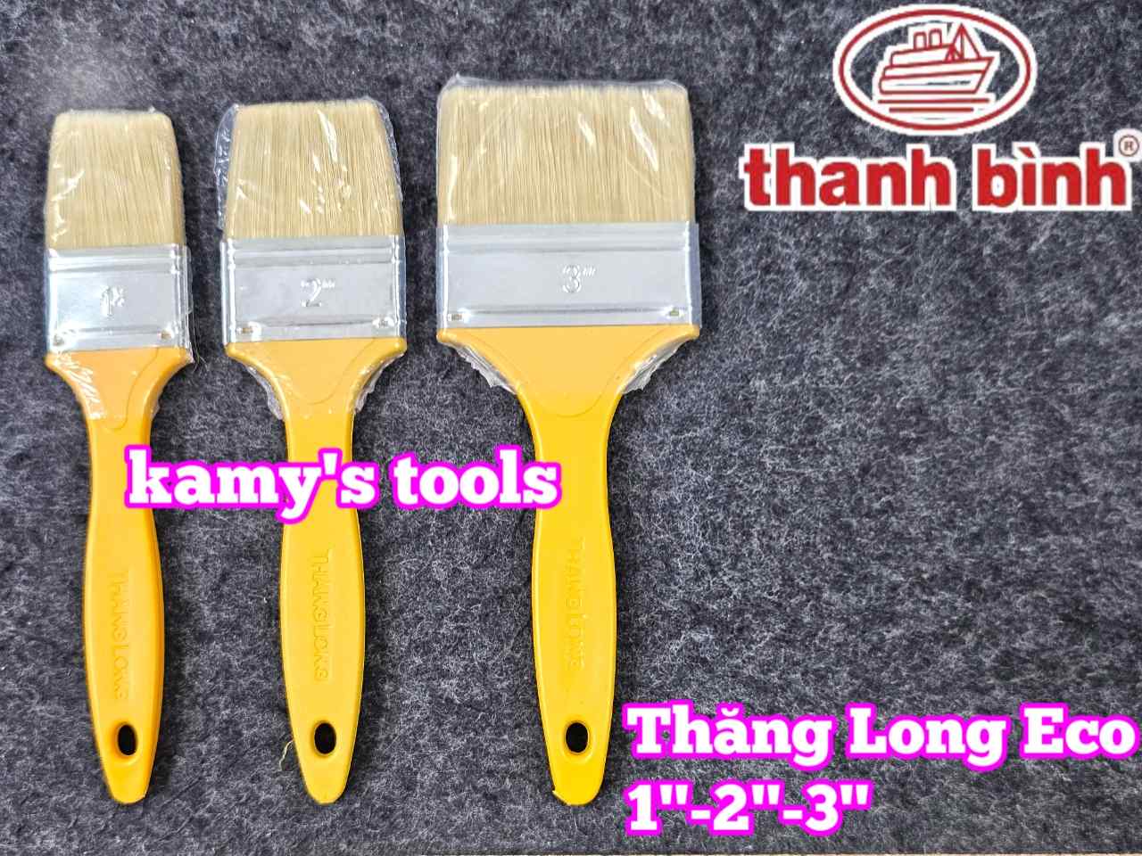 Cọ sơn nhựa Thăng Long Eco Thanh Bình 1 inch 2 inch 3 inch