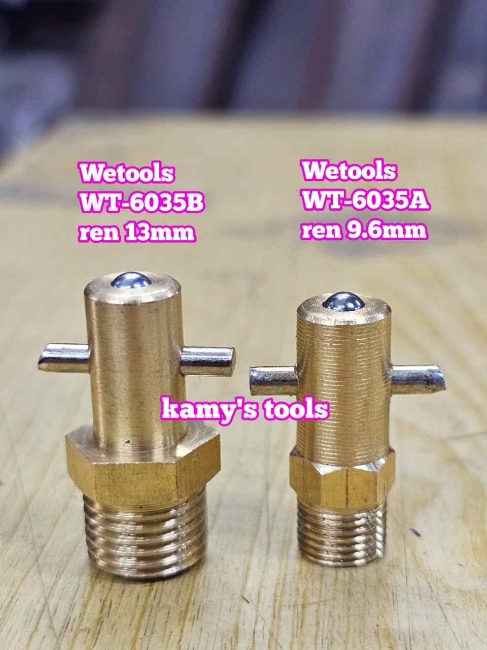 Vú mỡ ngạnh Wetools ren 9.6mm WT-6053A 13mm WT-6053B