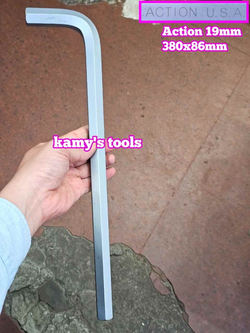 Lục giác đầu bằng  Action 19mm dài 380mm ACK-62219