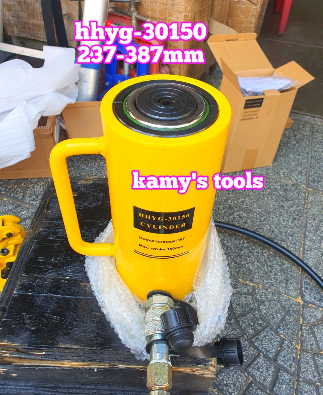 HHYG-30150 Kích thủy lực 30 tấn TLP hành trình 150mm 237mm-387mm