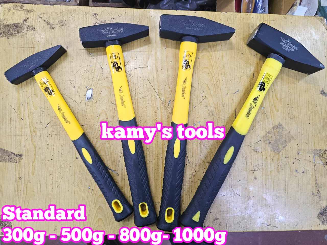 Búa đầu vuông dẹp cán cao su Standard 300g 500g 800g 1000g MA#940300 MA#940500 MA#940800 MA#941000