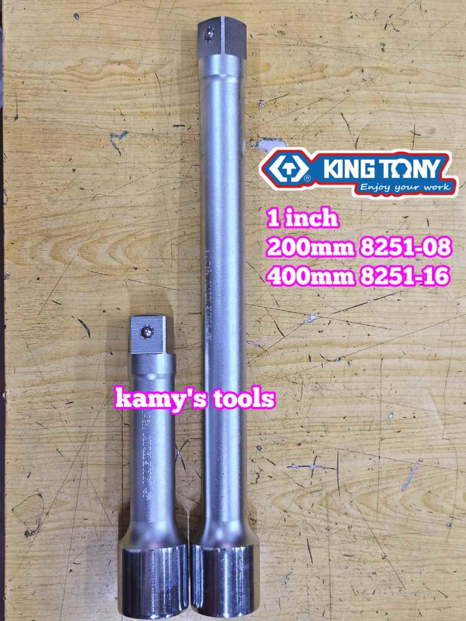 Cần nối khúc nối tuýp 1 inch Kingtony dài 8 inch 16 inch 8251-08 8251-16