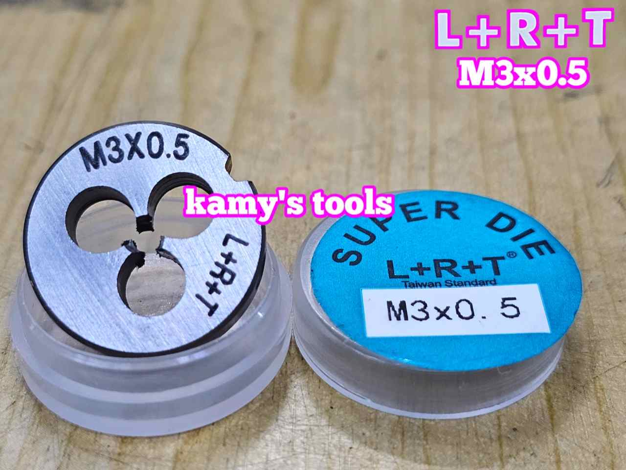 Bàn ren M3x0.5 (3x0.5) L+R+T (LRT) dụng cụ tạo ren ngoài bulong