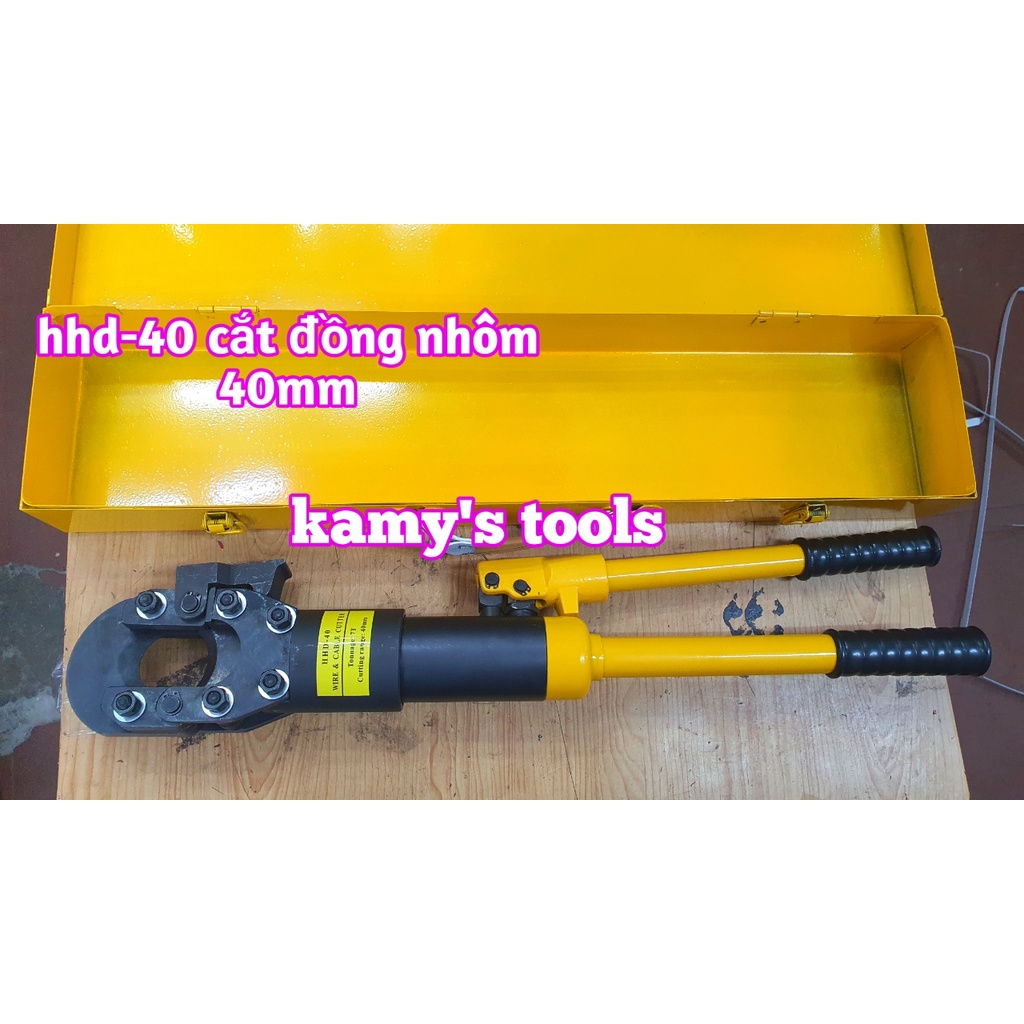 Kìm cắt cáp thủy lực hhd-40 cắt cáp điện đồng nhôm 40mm lực cắt 7 tấn