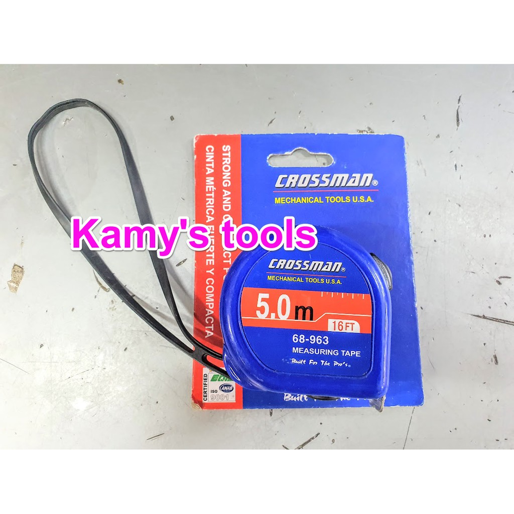 Thước Kéo 5m Bản 19mm Crossman (Thước Kéo 5m, Thước Rút 5m, Thước Cuốn 5m)