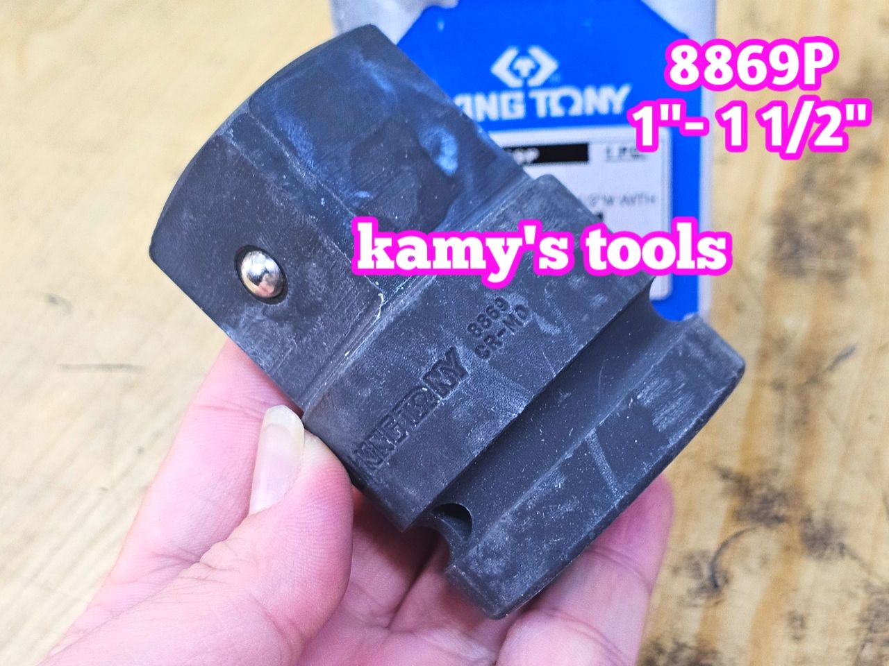 1 inch ra 1-1/2 inch Đầu chuyển đầu biến đen Kingtony 8869P 25mm ra 38mm