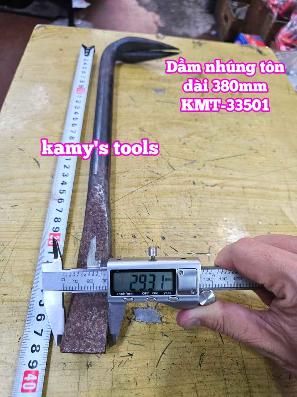 Dằm nhúng tôn dầm nắn tôn xà beng mỏ vịt sửa chữa tạo hình ô tô dài 380mm 420mm Kamytools KMT-33501 KMT-33502