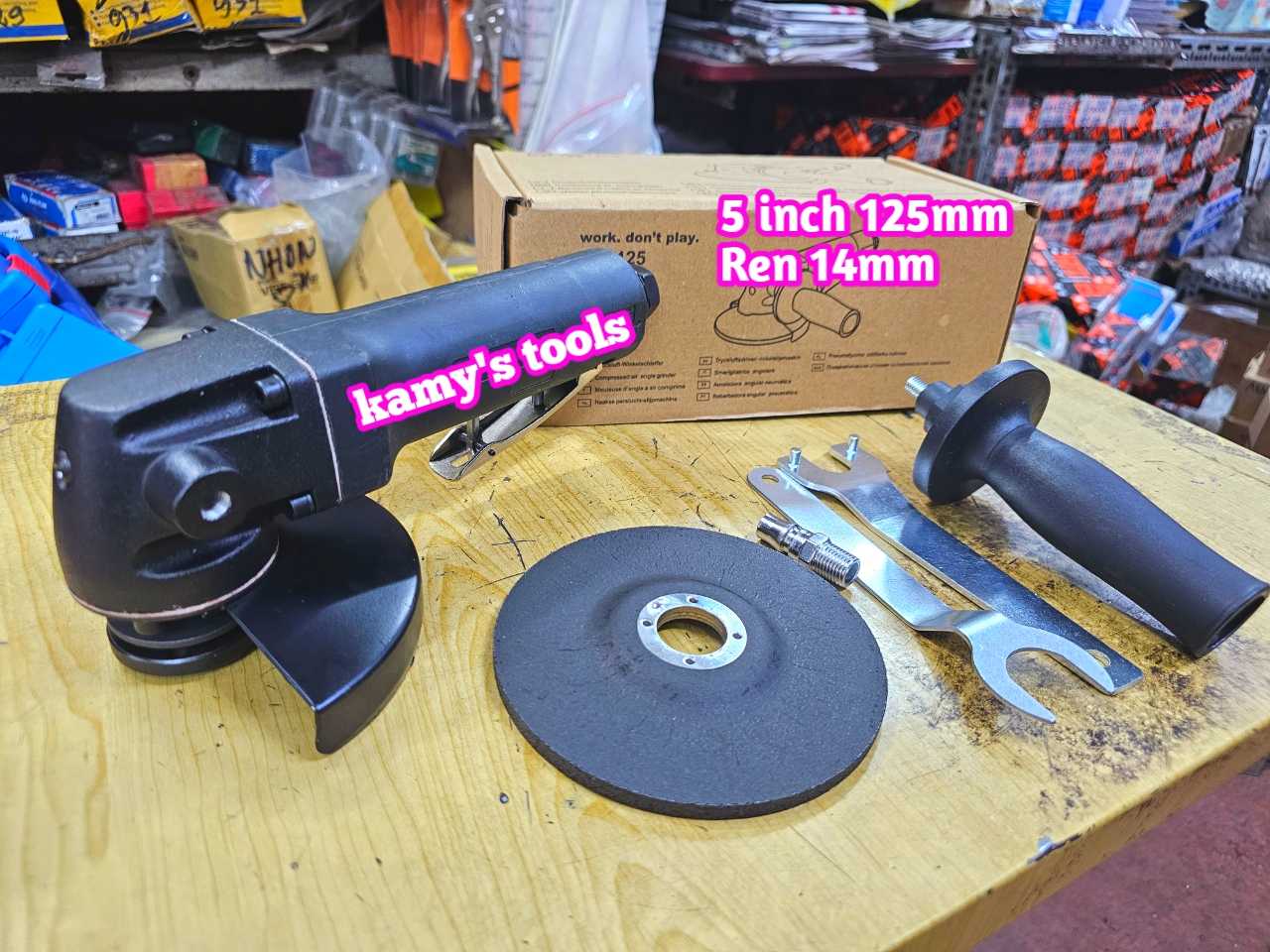 Máy mài góc bằng hơi khí nén 5 inch 125mm Wetools DW125