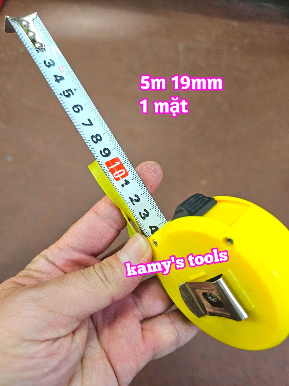 Thước Kéo 5m Bản 25mm Winshine Kéo Không Gãy (Thước Kéo 5m, Thước Rút 5m, Thước Cuốn 5m)