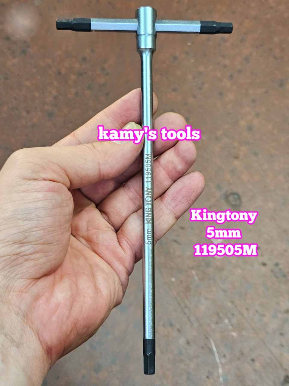 Lục giác bằng cán chữ T trượt Kingtony 2mm 2.5mm 3mm 4mm 5mm 6mm 8mm 10mm 119502M 119525M 119503M 119504M 119505M 119506M 119508M 119510M