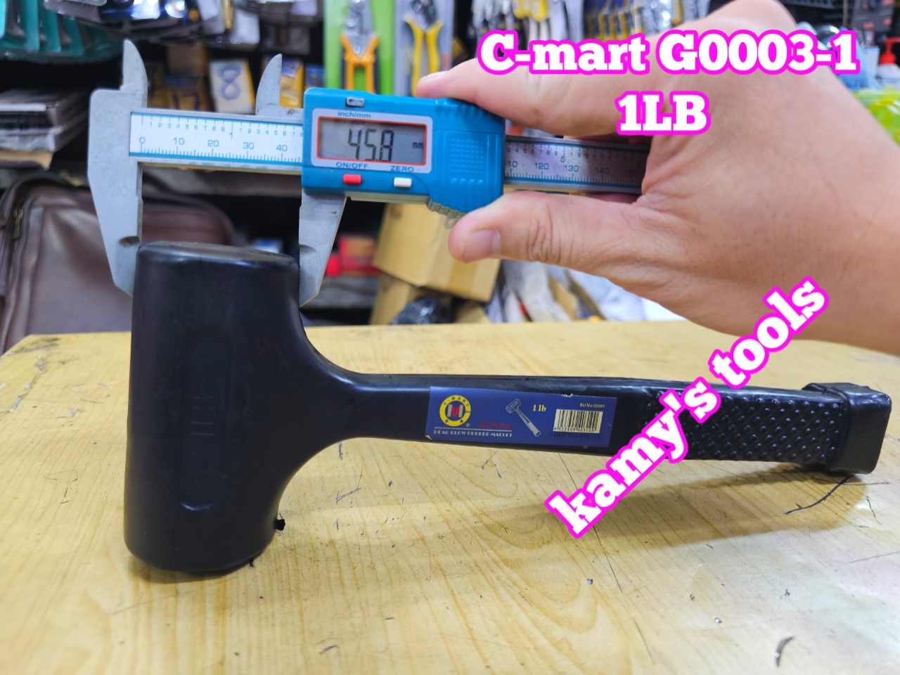 Búa cao su giảm chấn 1LB 1.5LB 2LB 3LB 4LB 5LB 6LB C-mart G0003-1 G0003-1.5 G0003-2 G0003-3 G0003-4 G0003-5 G0003-6