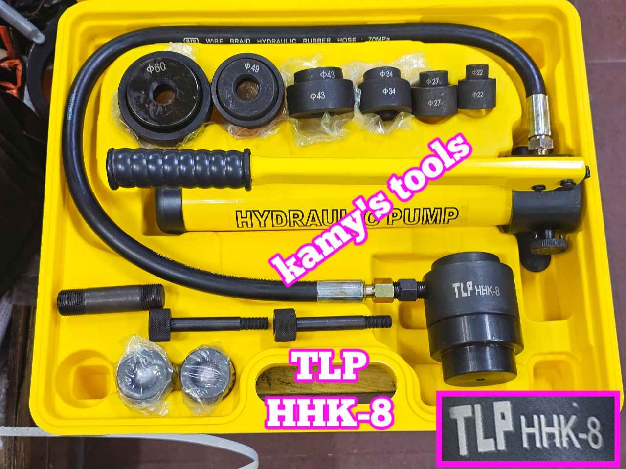 Dụng cụ đột lỗ tôn thủy lực HHK-8 khuôn 22mm-60mm