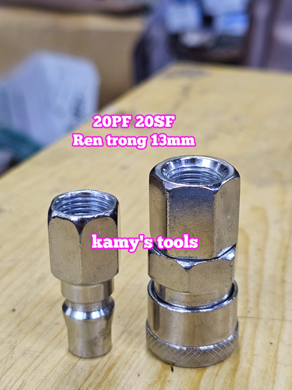 Bộ nối nhanh hơi khí nén ren trong 13mm 20PF 20SF