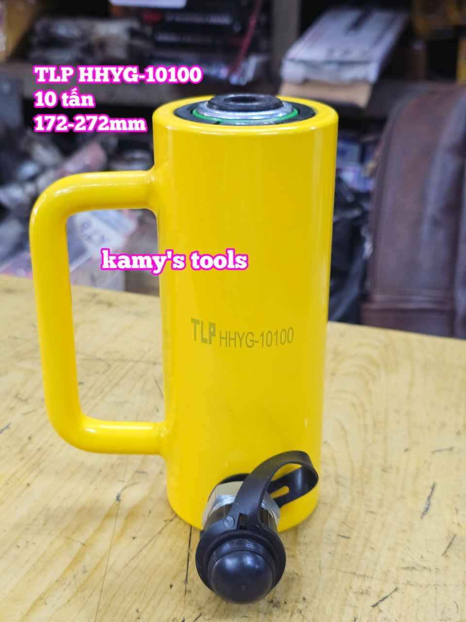 HHYG-10100 Kích thủy lực 10 tấn hành trình 100mm TLP 172mm-272mm có ron che bụi
