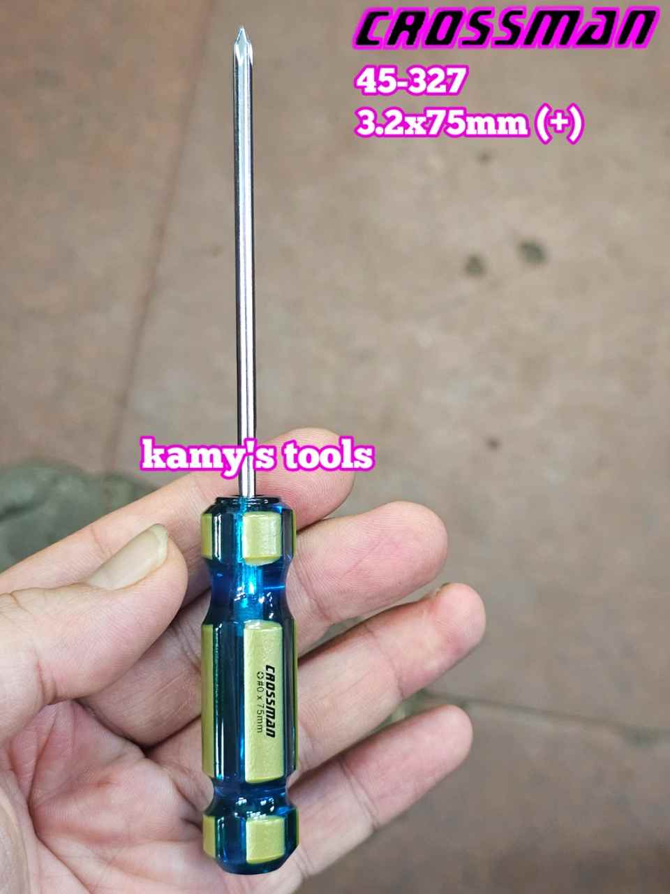 Tua vít bake dẹp 3.2mm PH0 Crossman dài 75mm 100mm 45-327 45-307 45-330 45-310