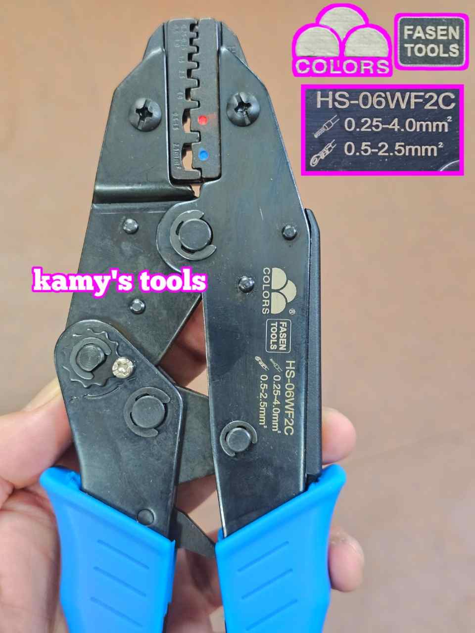 Kìm bấm cos pin cos tròn Fasen HS-06WF2C chính hãng