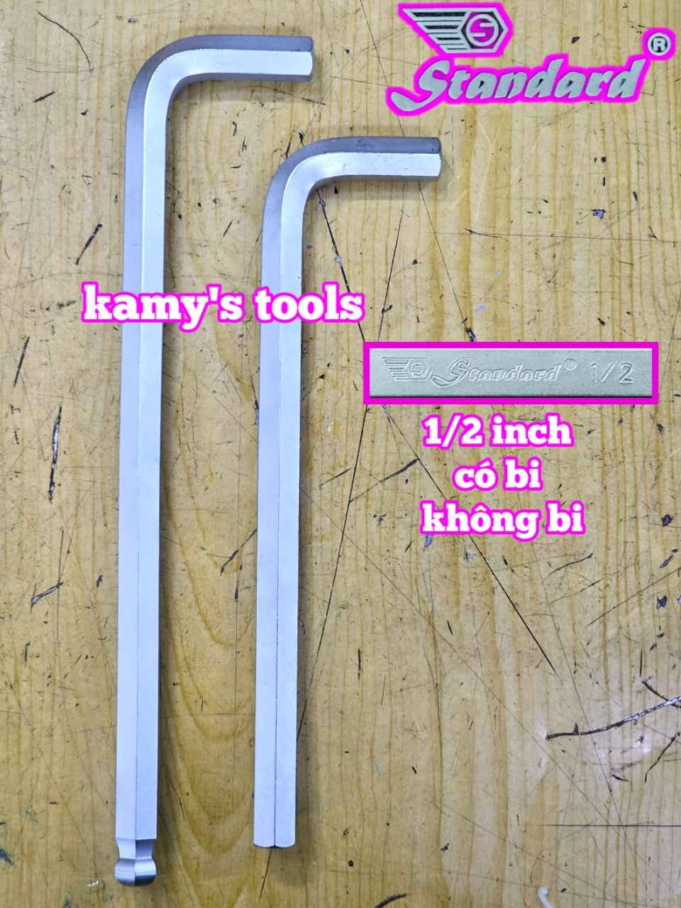 Lục giác hệ inch 1/2 inch 12.7mm Standard không bi và có bi STD-68120A STD-68120B