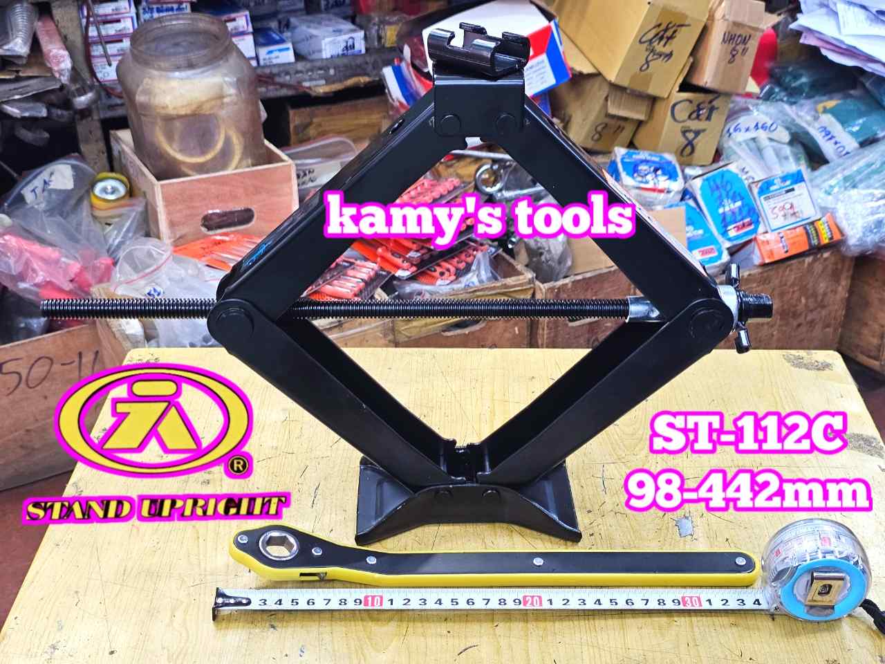 Kích xếp chữ A nâng gầm ô tô 2 tấn ST-112C, con đội xếp