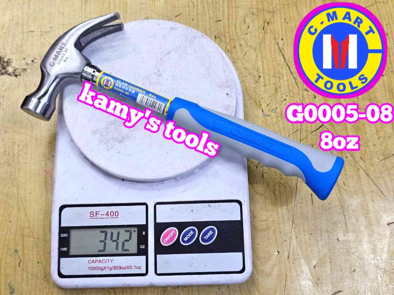 Búa nhổ đinh cán sắt 8oz 12oz 16oz C-mart G0005-8 G0005-12 G0005-16