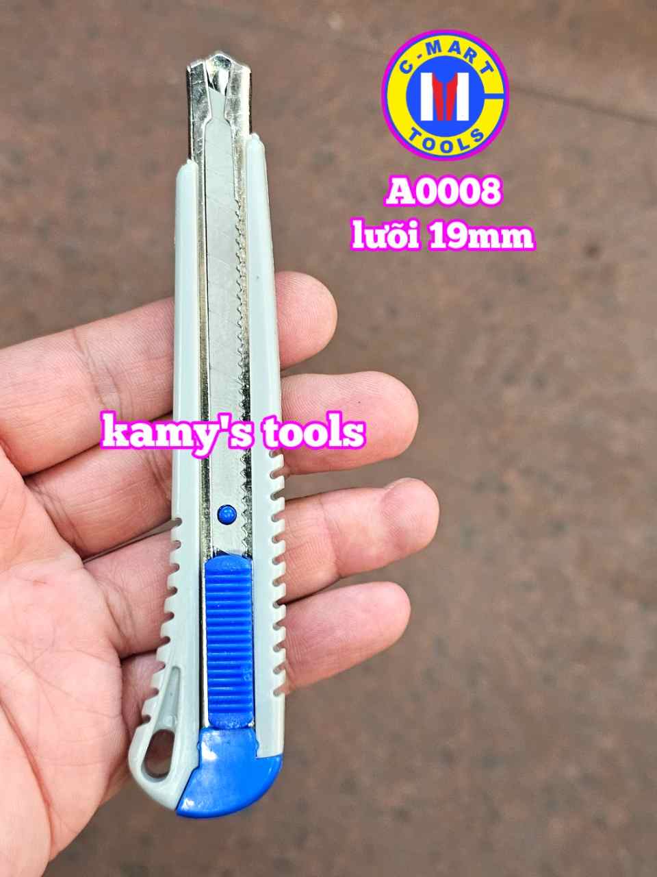 Dao rọc giấy đa năng 80x9x0.4mm C-mart model A0008