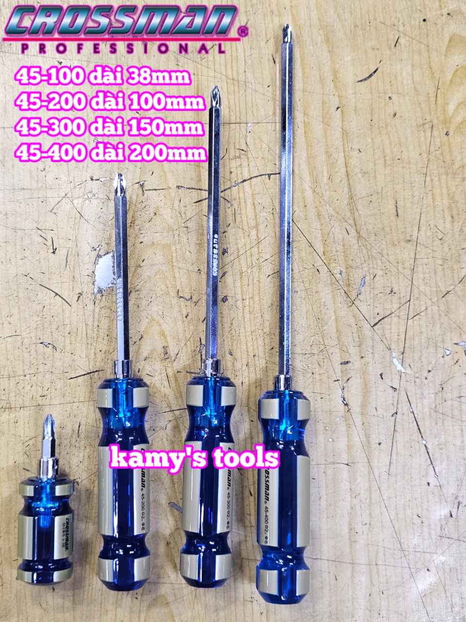 Tua vít 2 đầu mẫu mới 6mm dài 38mm 100mm 150mm 200mm Crossman 45-100 45-200 45-300 45-400