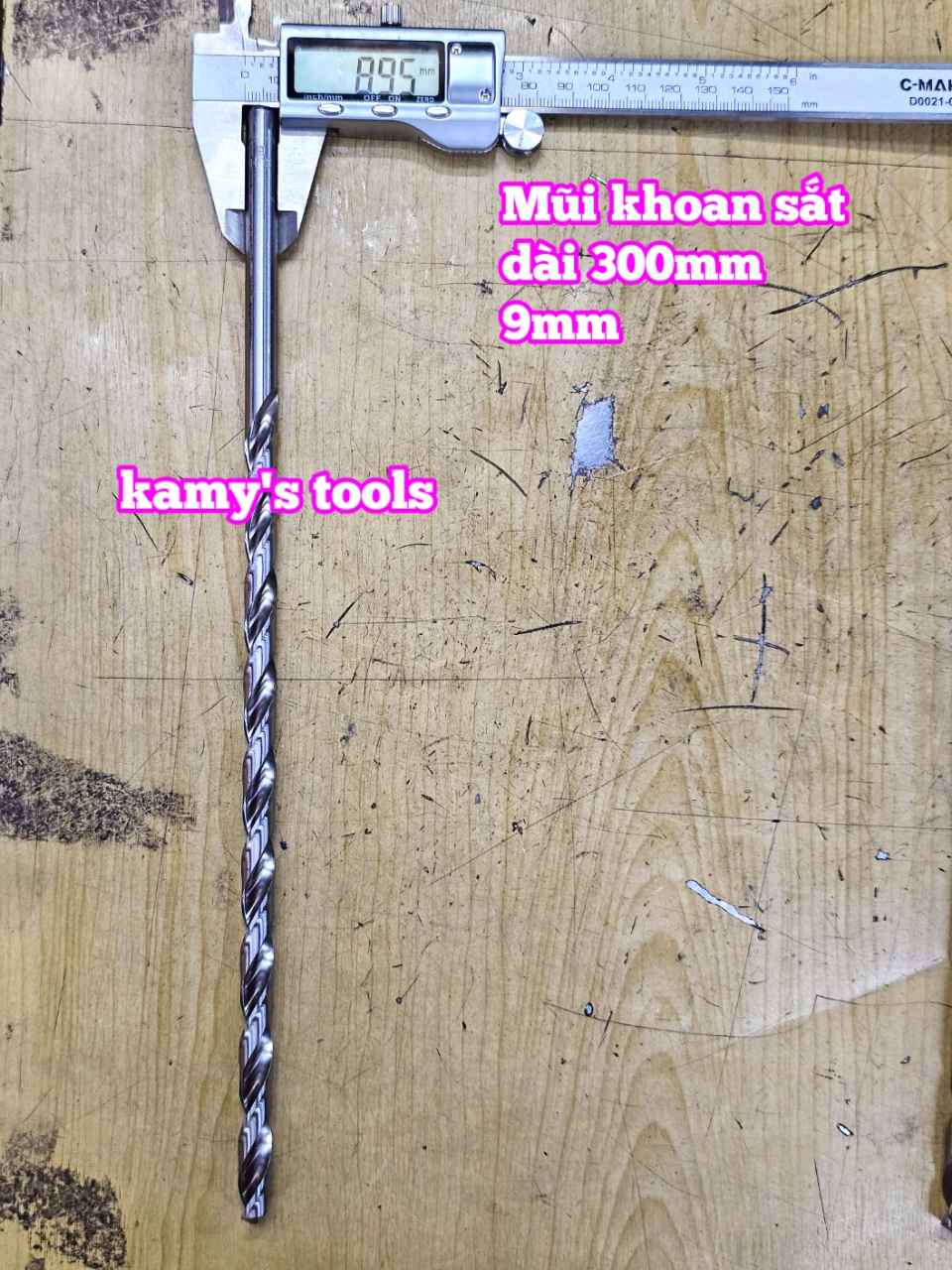 Mũi khoan sắt dài 300mm cỡ 9mm 10mm 11mm 12mm 13mm Wetools WT- 233009 WT-233010 WT-233011 WT-233012 WT-233013