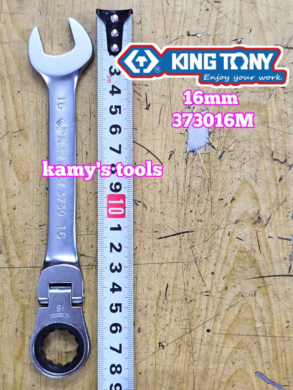 Cờ lê vòng miệng tự động lắc léo Kingtony 10mm 12mm 13mm 14mm 15mm 16mm 17mm 19mm 373010M 373012M 373013M 373014M 373015M 373016M 373017M 373019M