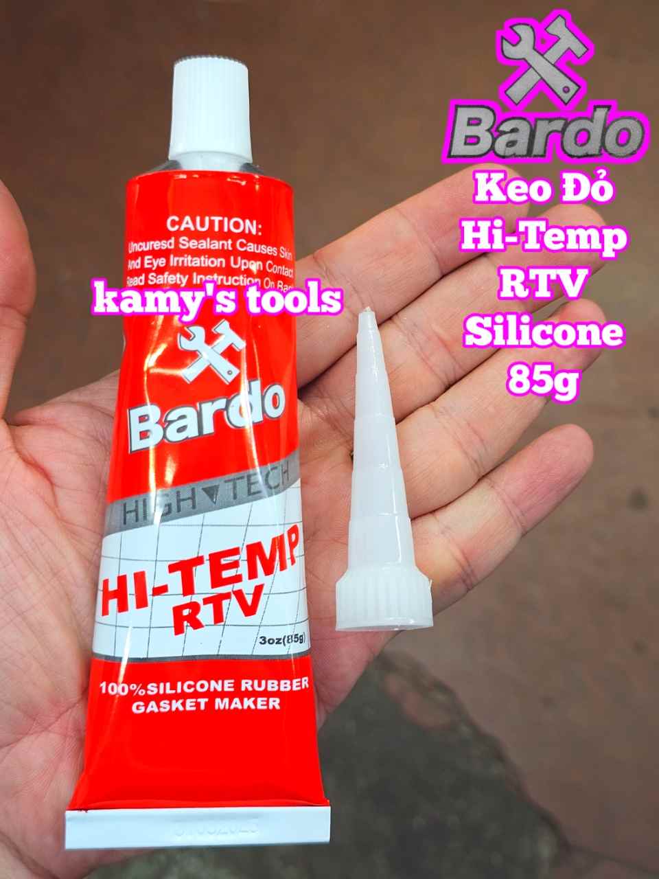 Keo dán ron chịu nhiệt độ cao đỏ Bardo 85g