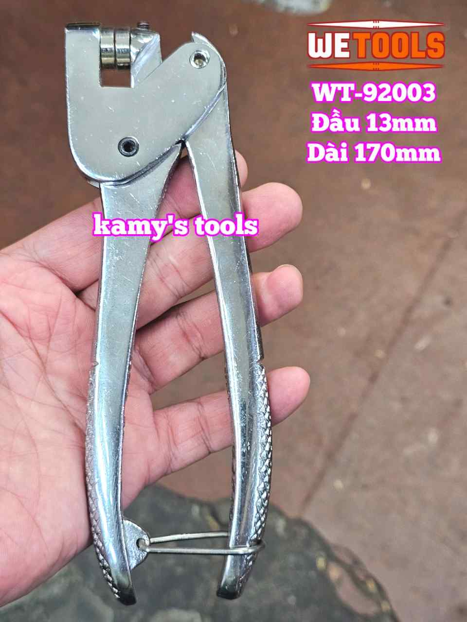 Kìm bấm chì niêm phong cộng lực hạt 13mm dài 170mm Wetools WT-92001