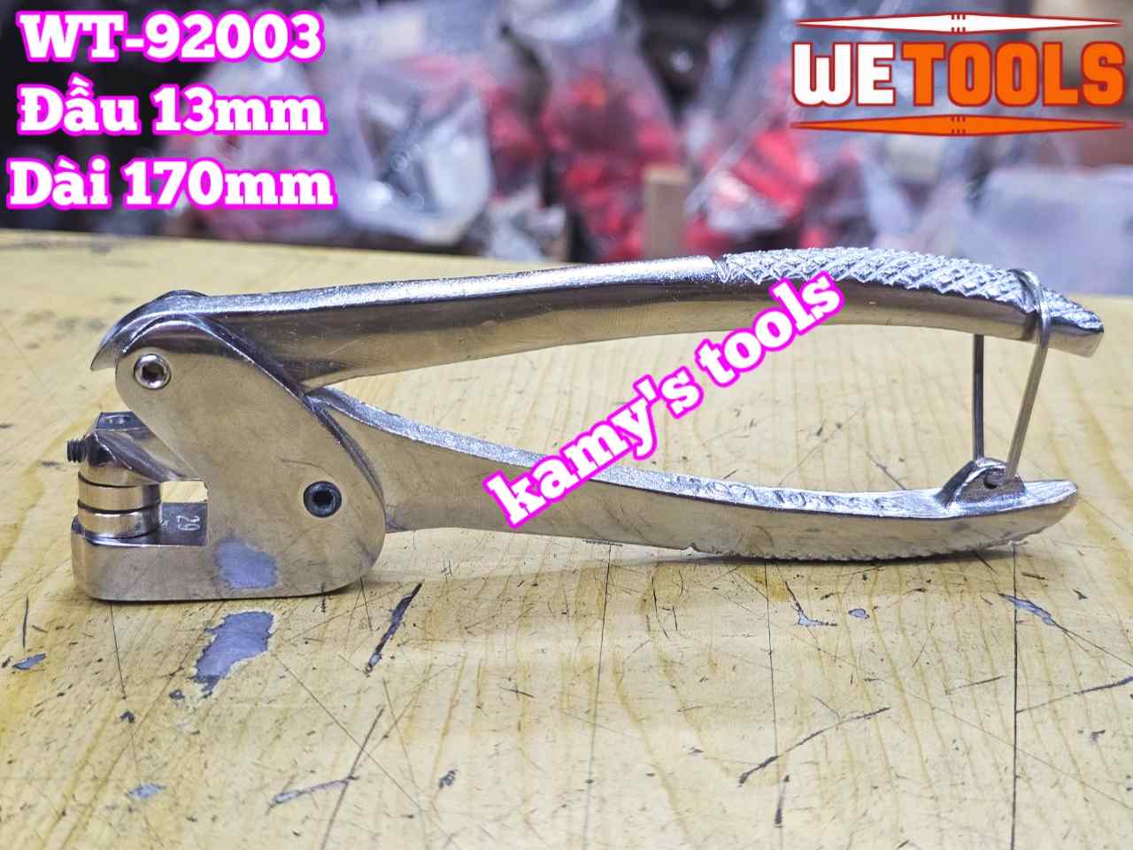 Kìm bấm chì niêm phong cộng lực hạt 13mm dài 170mm Wetools WT-92001