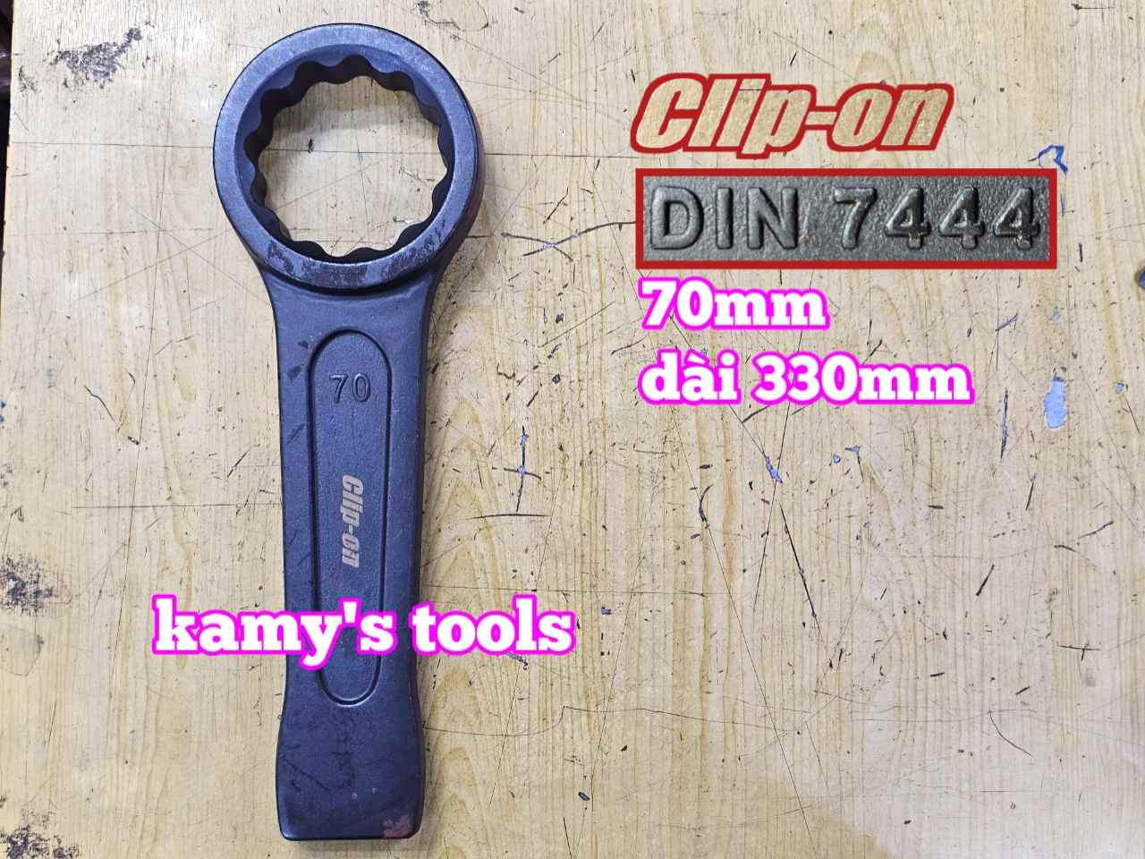 Cờ lê vòng đóng 70mm DIN7444 Clip-On CLO-22070