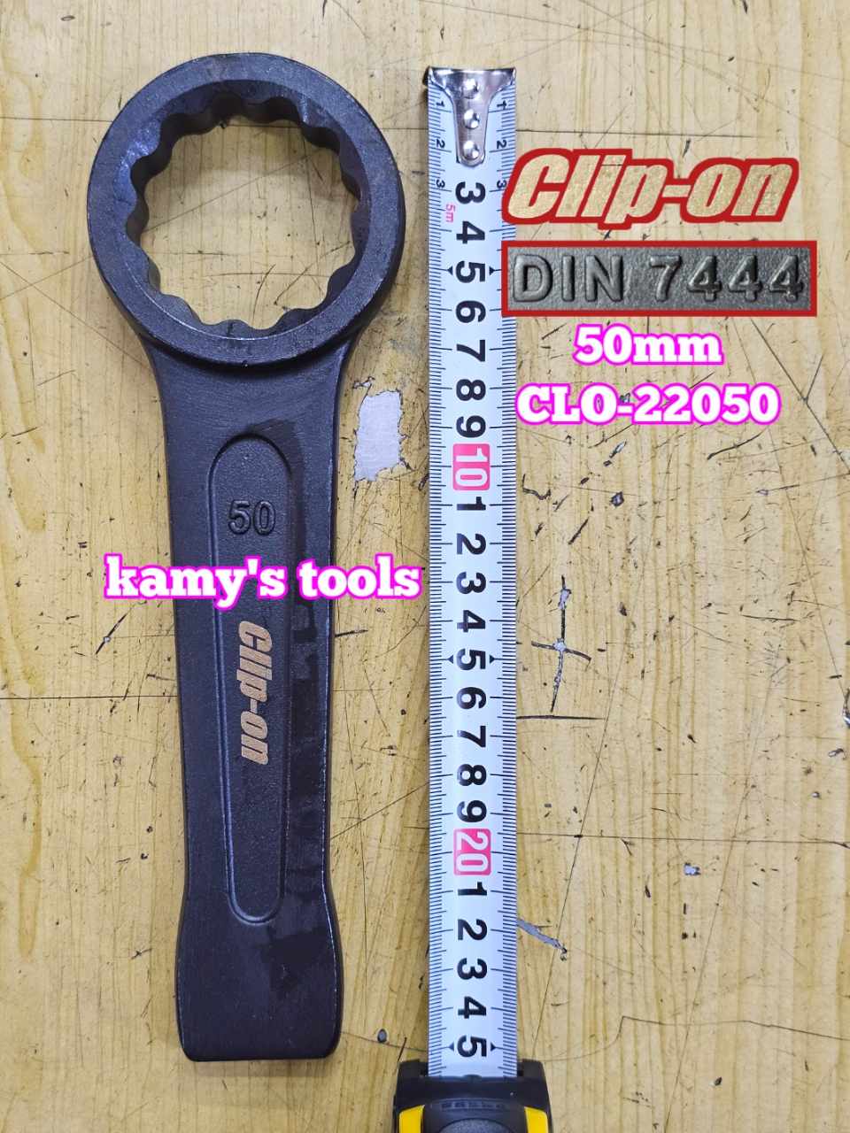 Cờ lê vòng đóng 50mm DIN7444 Clip-On CLO-22050