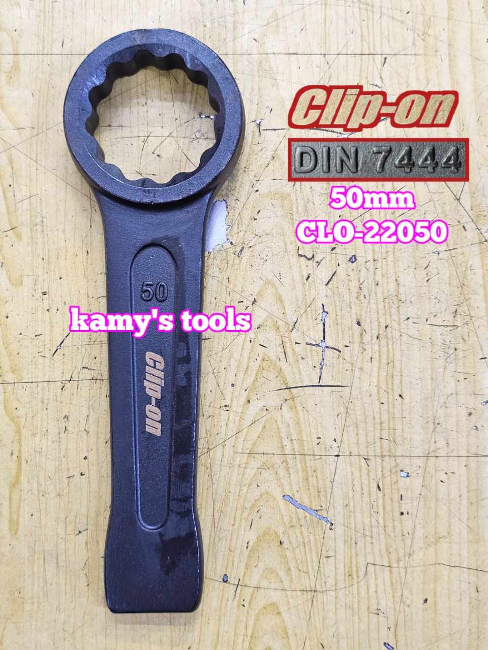 Cờ lê vòng đóng 50mm DIN7444 Clip-On CLO-22050