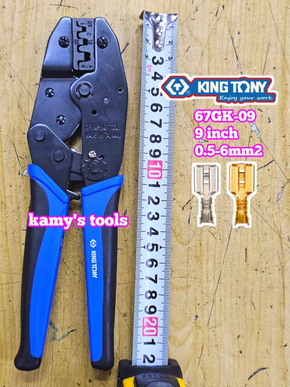 Kìm bấm cos ghim Kingtony 0.5-6mm2 model 67GK-09