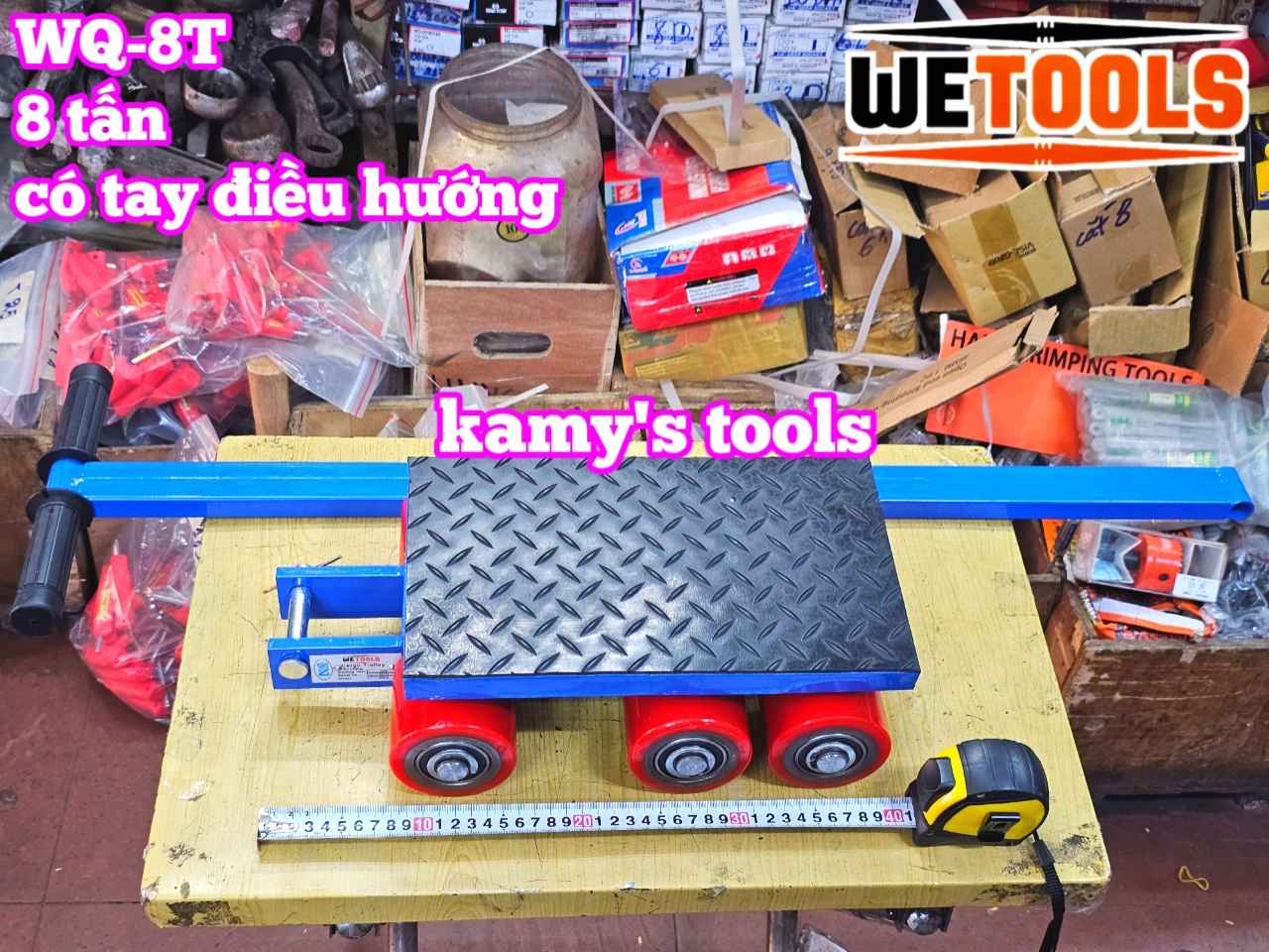 Con rùa chuyển hàng 8 tấn WQ-8T Wetools có tay cầm điều hướng 180 độ