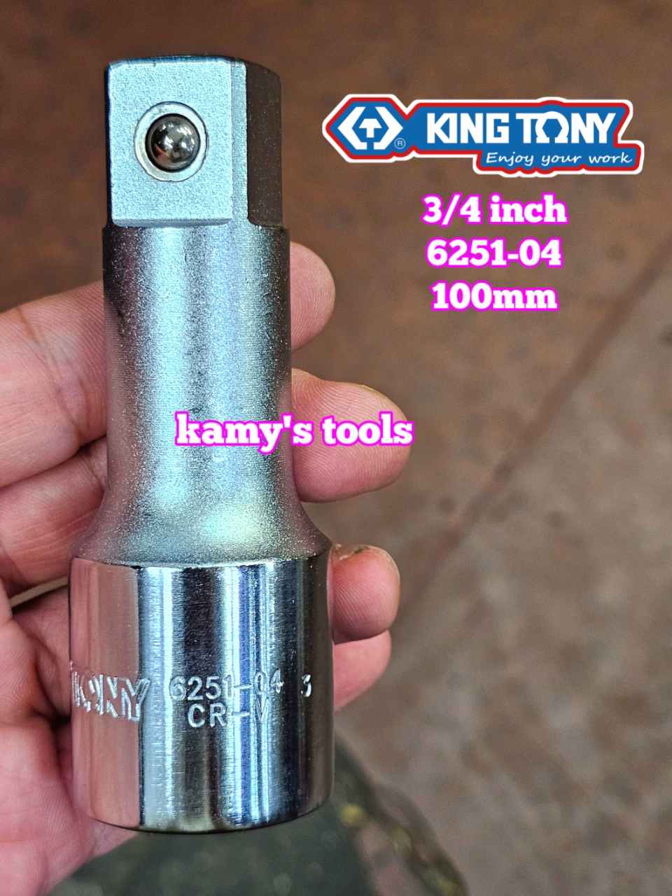 Cần nối khúc nối tuýp 3/4 inch Kingtony dài 4 inch 8 inch 16 inch 6251-04 6251-08 6251-16