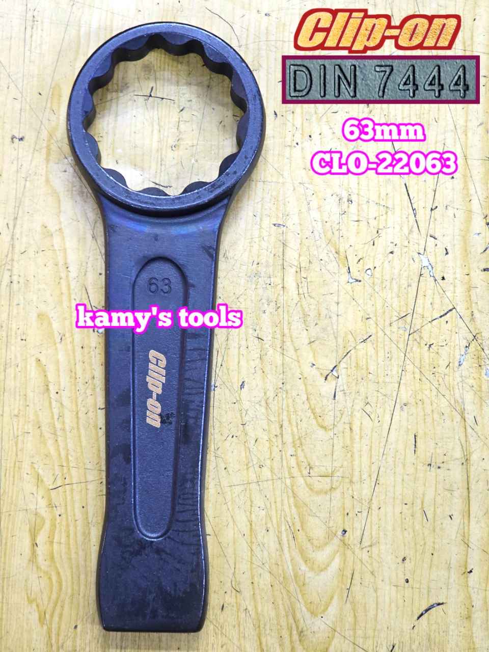Cờ lê vòng đóng 63mm DIN7444 Clip-On CLO-22063