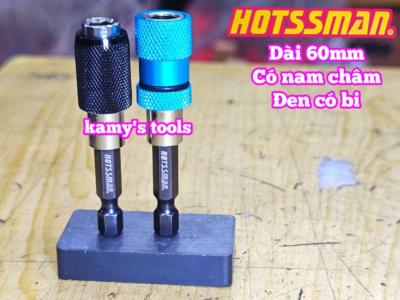 Đầu chuyển chuôi lục giác ra bắn vít 1/4 inch Hotssman dài 60mm HOTS-25601
