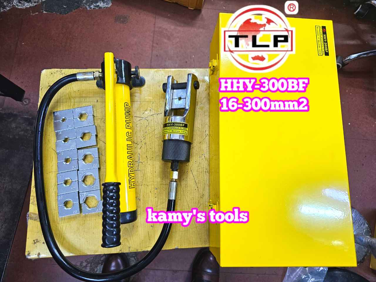 Đầu ép cos thủy lực HHY-300BF 16-300mm2 11 bộ khuôn TLP